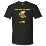 Mens' Performance Graphic Fitness Tee Shirt | Now You Varnmint, Lift!